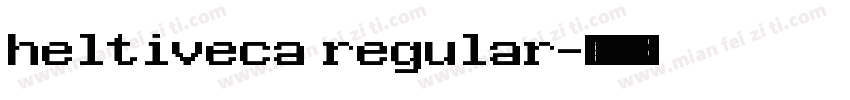 heltiveca regular字体转换